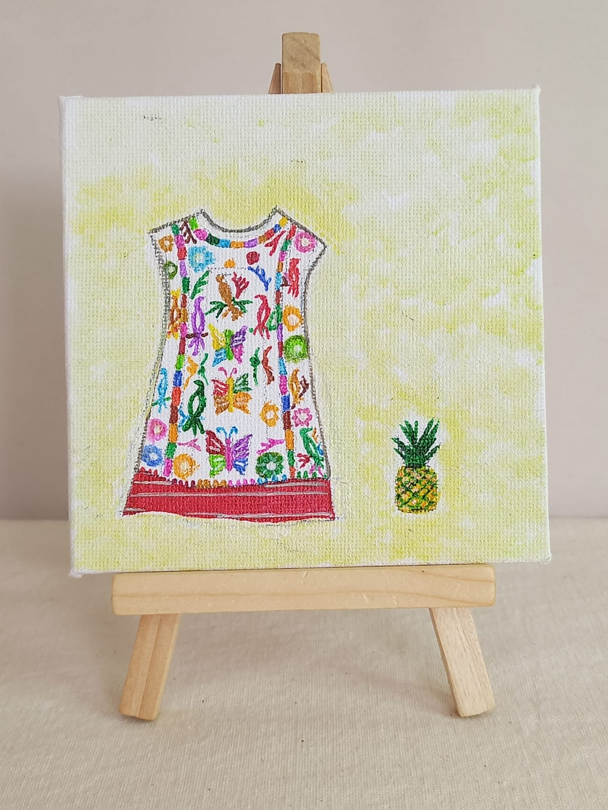 Cuadro traje flor de piña