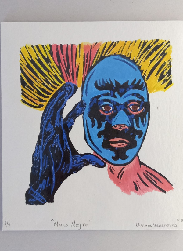 Grabado "mano negra"
