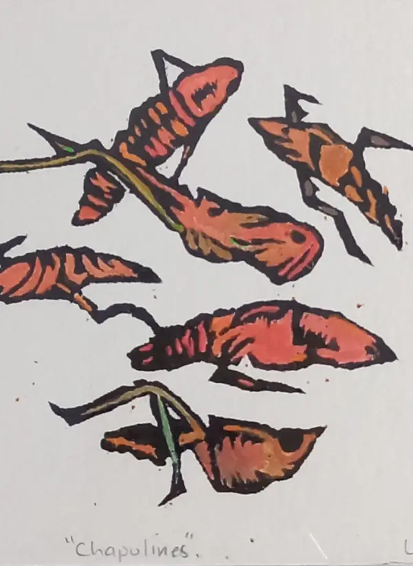 Grabado "chapulines"