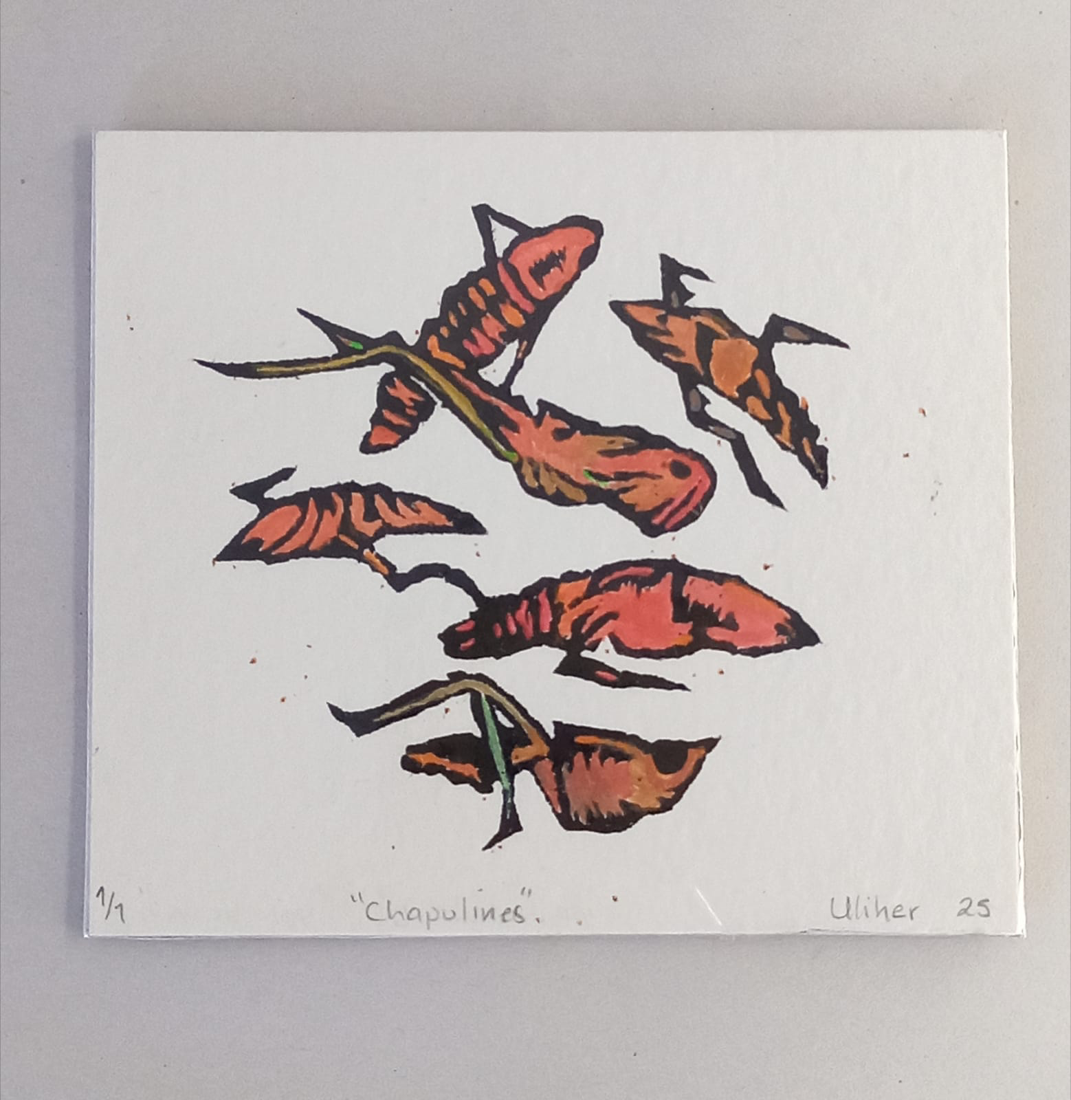 Grabado "chapulines"