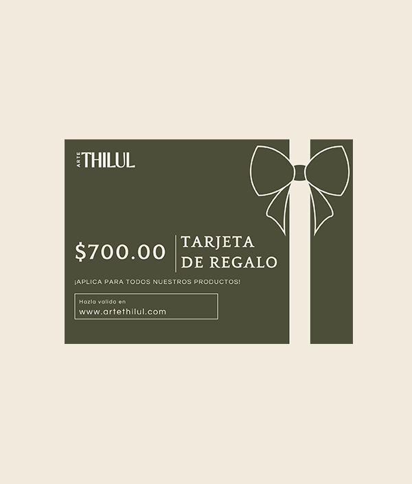 Tarjeta de regalo $700.00