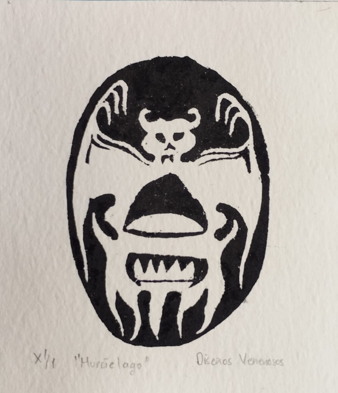 Grabado "murciélago"