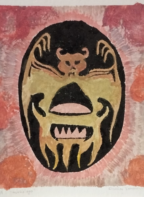 Grabado "murciélago" (a color)