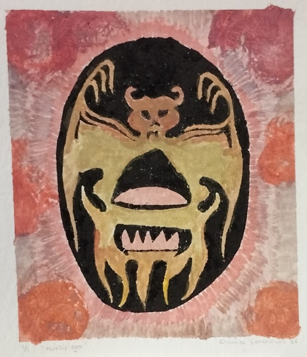 Grabado "murciélago" (a color)