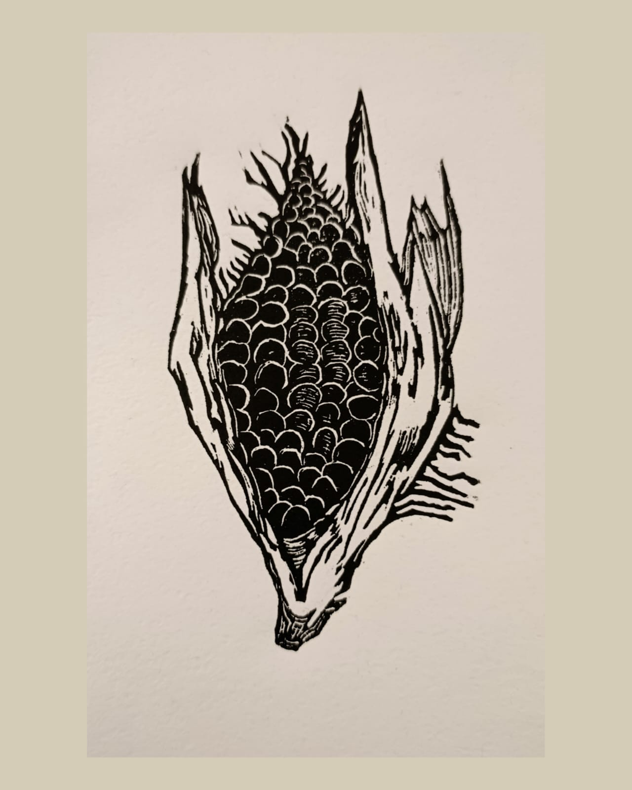 "El lujo" (grabado en papel algodón)