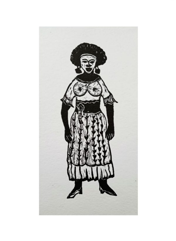 "La minga" (grabado en papel algodón)