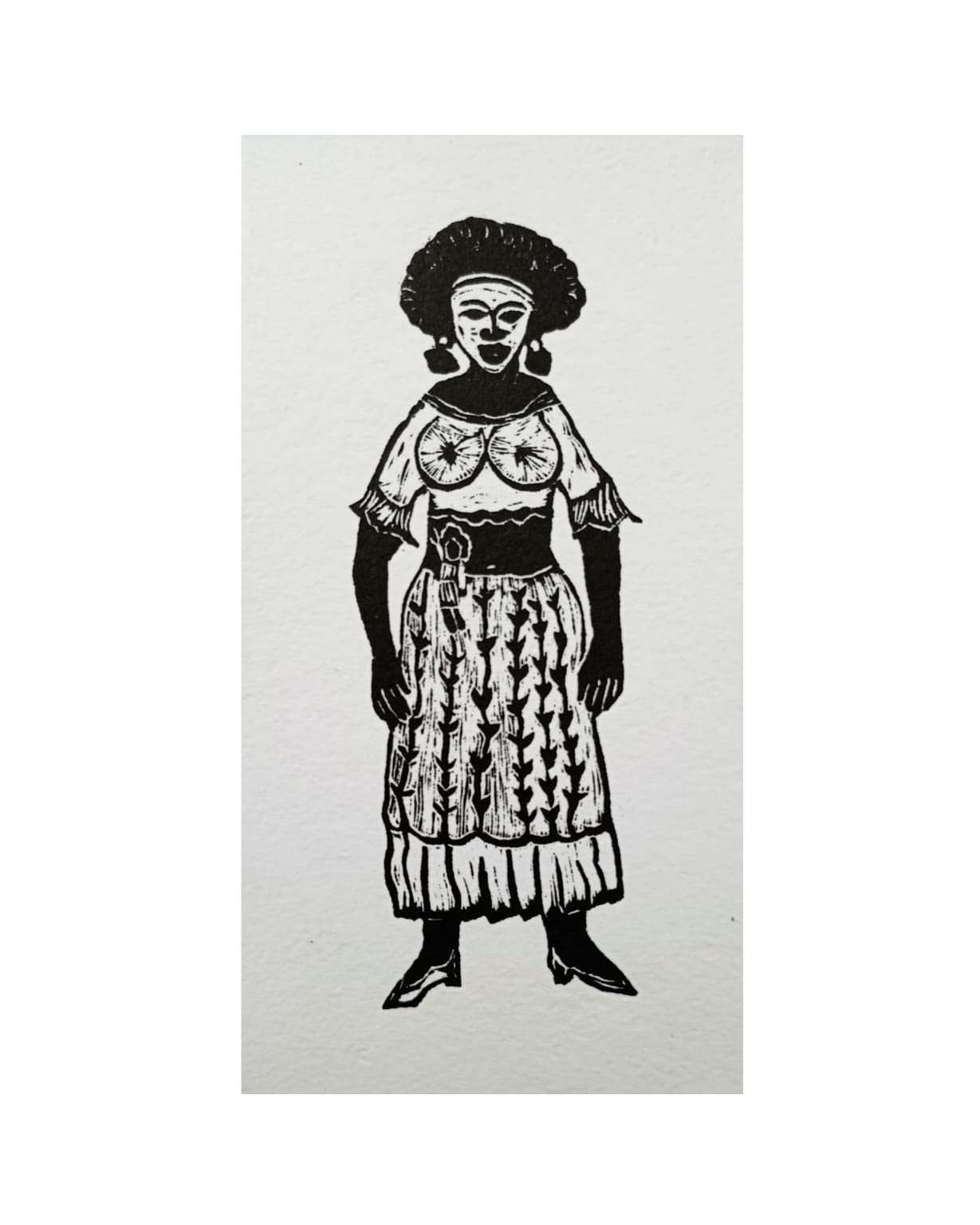 "La minga" (grabado en papel algodón)